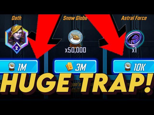 CRAZY GOLD TRAP! Snow Globe Store PRIORITY & EVENT UPDATES! MARVEL Strike Force