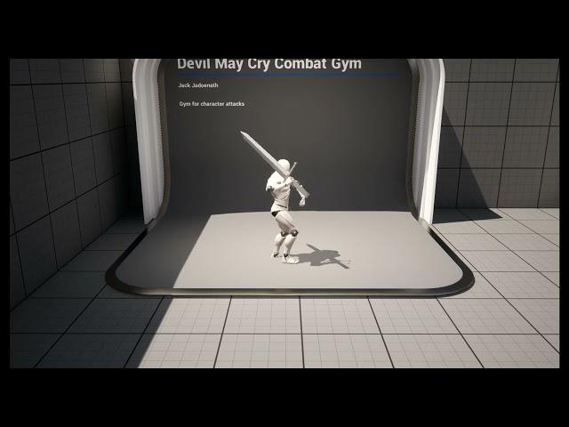 Devil May Cry Combo 1 with auto lock-on in Unreal
