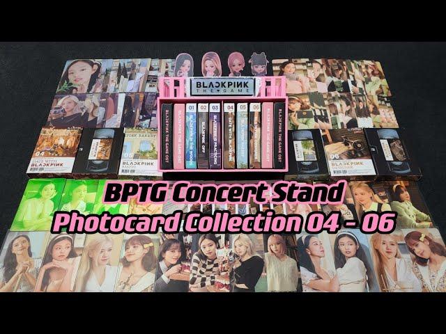 [Unboxing] BLACKPINK - The Game Concert Stand + Photocard Collection (04 to 06) with POBs