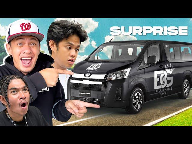 Surprise travel VAN para sa BILLIONAIRE GANG!