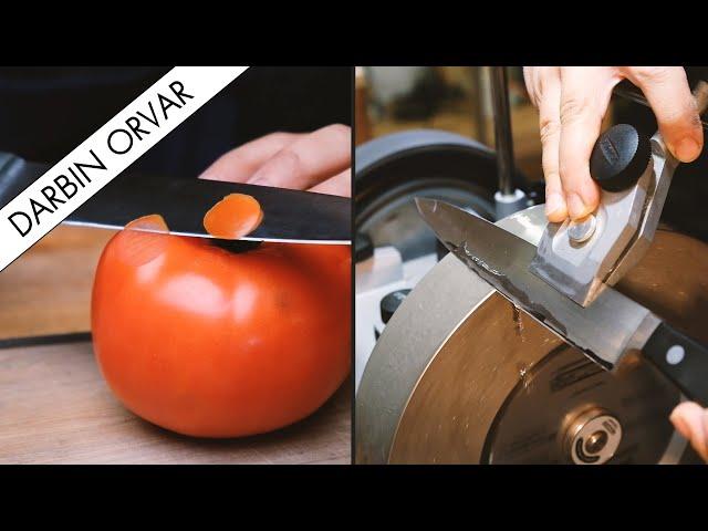 Kitchen Knife Sharpening: Turning a DULL Edge into a JAPANESE Bevel with Tormek T-8