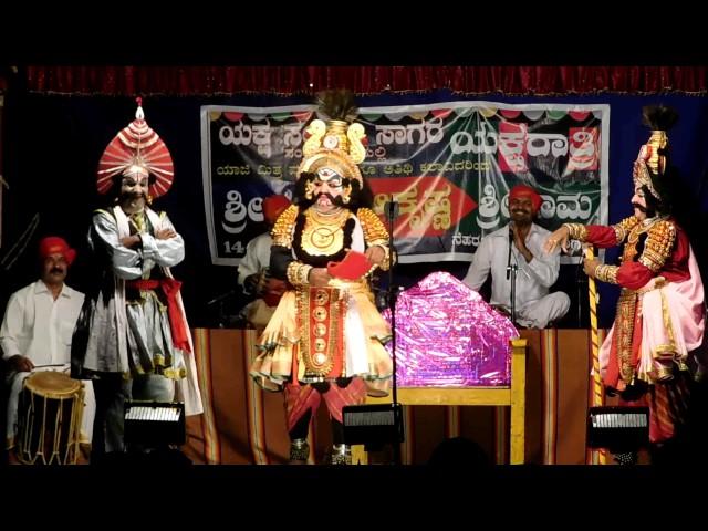 Yakshagana 2016-Haasya 02-Sri Ramesh Bhandari as Daaruka