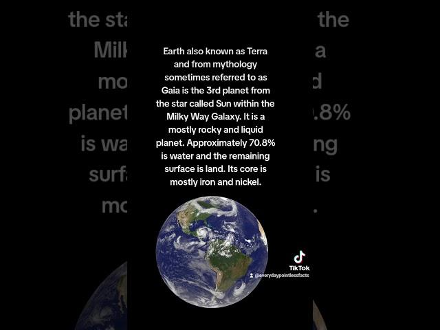 What is Earth? #funfacts #fact #facts #human #humans #earth #terra #gaia