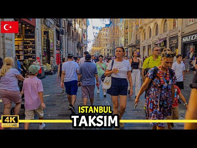 SUNSET AT TAKSIM SQUARE: A JOURNEY IN THE HEART OF ISTANBUL - 4K-HDR WALKING TOUR 2024