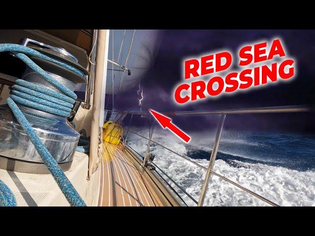 Red Sea Crossing - thunderstorms show ️️️ Sailing Aquarius Ep. 140