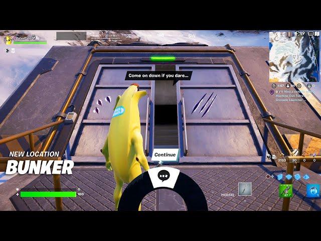 Fortnite BUNKER is NOW OPEN in Todays Update! (Secret Bunker)