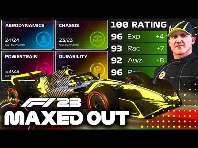 HOW QUICK IS A FULLY-MAXED OUT CAR IN F1 23 MY TEAM CAREER? - 100 OVR AI AUSTRIA IN 60 SECONDS?