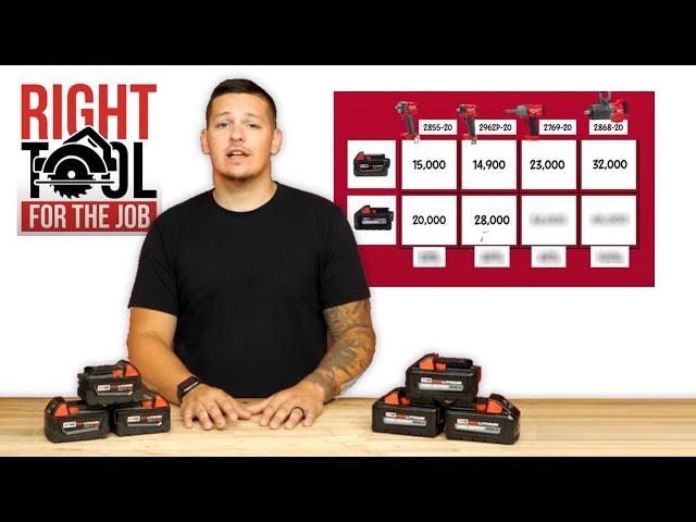 Milwaukee M18 High Output 6.0Ah vs Standard 4.0Ah REDLITHIUM Batteries | Right Tool for the Job