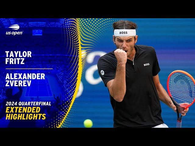 Taylor Fritz vs. Alexander Zverev Extended Highlights | 2024 US Open Quarterfinal