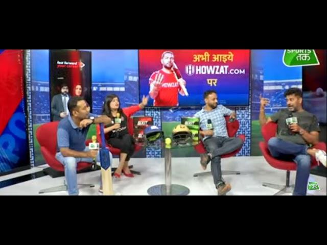 funny moments in sports tak Vikrant sir is singing a song #sportstak #ipl #rcb #bestnewschannel