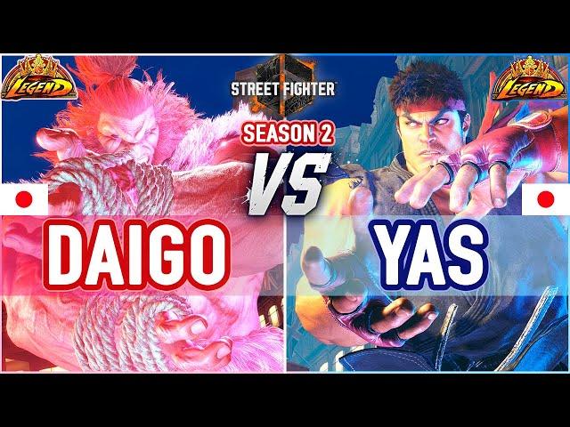 SF6  Daigo (Akuma) vs Yas (Ryu)  SF6 High Level Gameplay