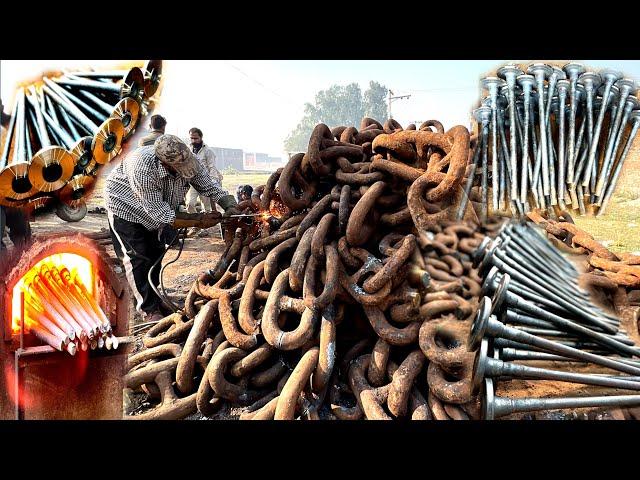 How Truck Axle Are Made From Old Cargo ships anchors chains Manufacturing process of axle in factory