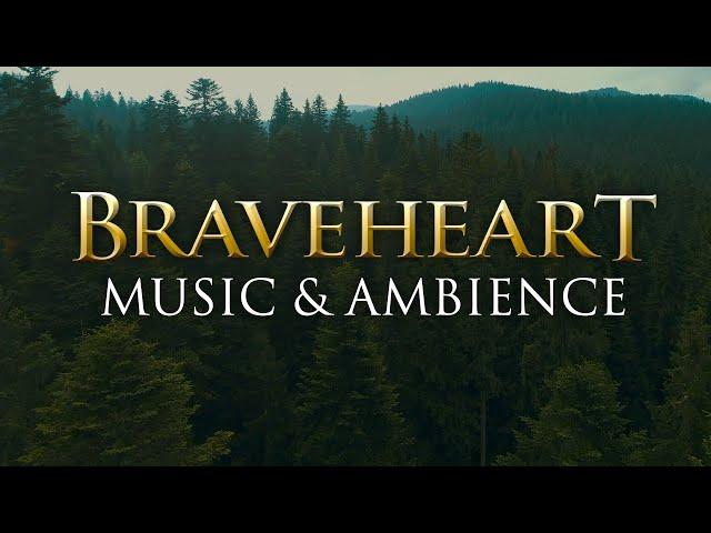 Braveheart Music & Ambience | Calming Scottish Music with Beautiful Nature in 4K