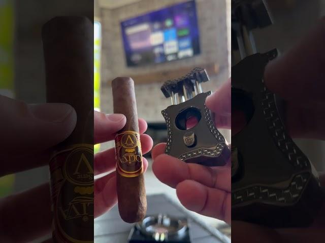  TOASTING AN OLIVA SERIES V CIGAR ON A SUNNY DAY ️#cigar #asmr #cigarshow