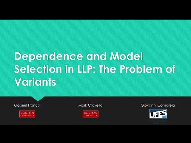 KDD 2023 - Dependence and Model Selection in LLP: The Problem of Variants