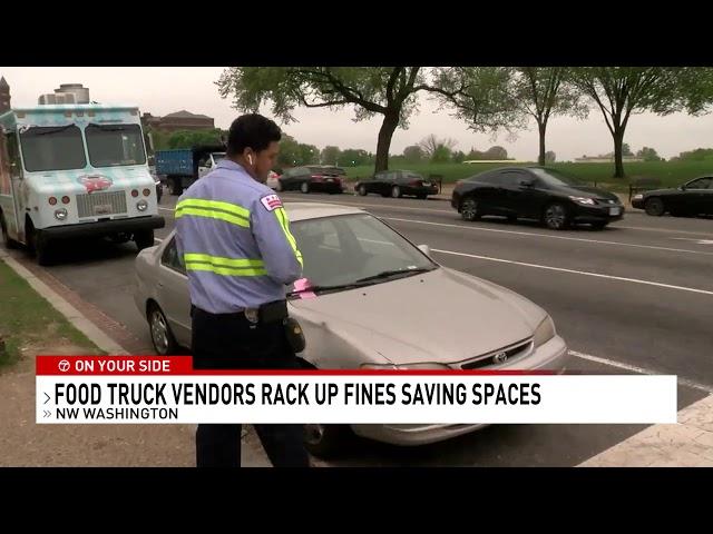 How DC food truck vendors use junk cars to hold illegal parking spots, avoid towing