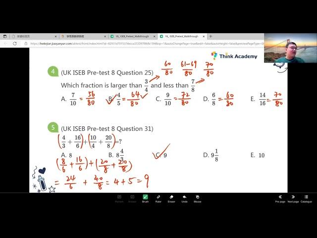 ISEB Pretest Questions Walkthrough(1-25)