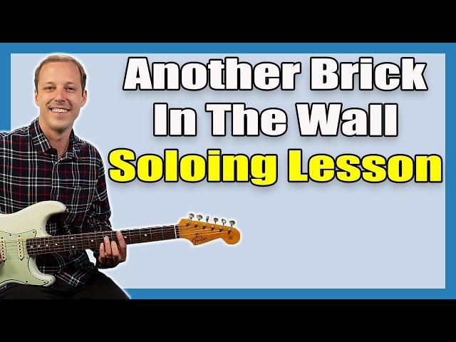 Another Brick In The Wall Guitar Solo Lesson (Pink Floyd)
