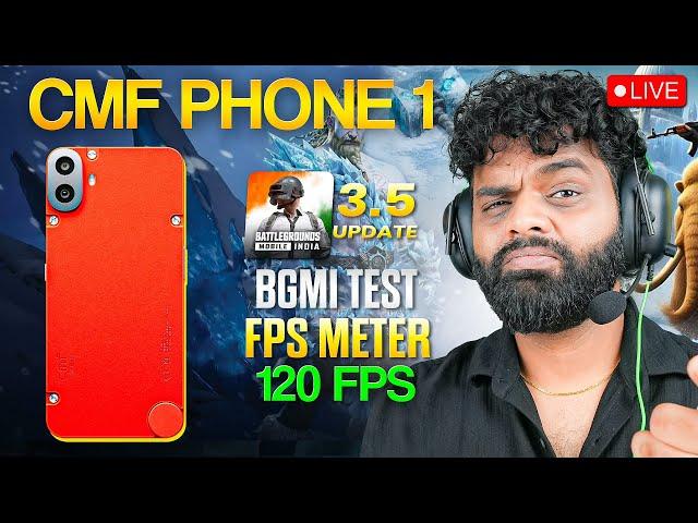 CMF Phone 1 BGMI 120 FPS Live Test  | FPS Performance & Gameplay 