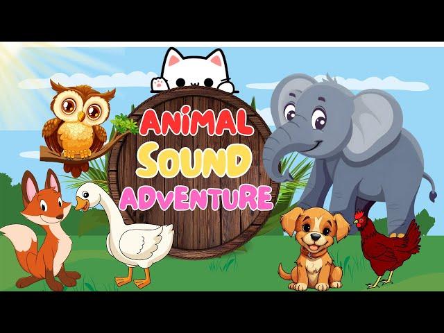 Zoo Animal Sounds Song | Animal Sounds Song for Kids