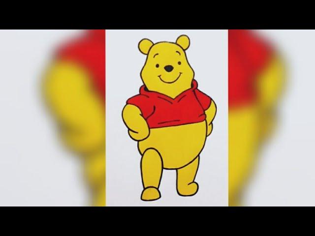 How to Draw Winnie The Pooh | Step by Step | Pooh Drawing Easy