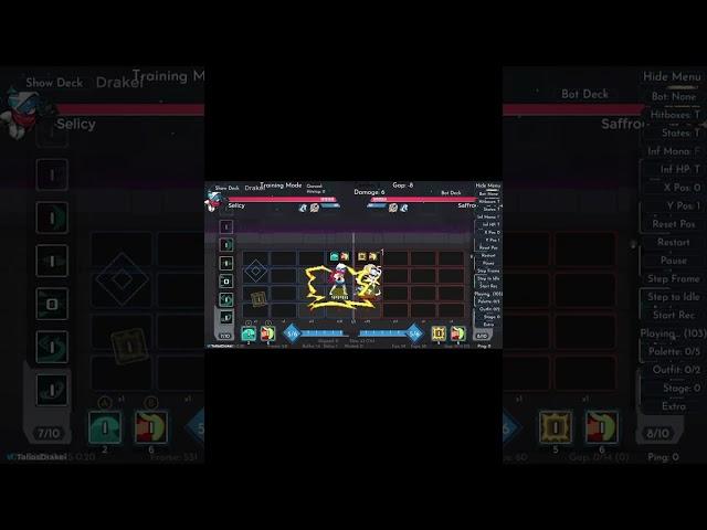 21 hit true combo with Selicy off of dodge blink | Duelists of Eden