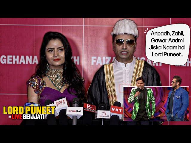 Lord Puneet aka Puneet Kumar की LIVE Insult by Faizan Ansari and Reaction on his Eviction in BBOTT2