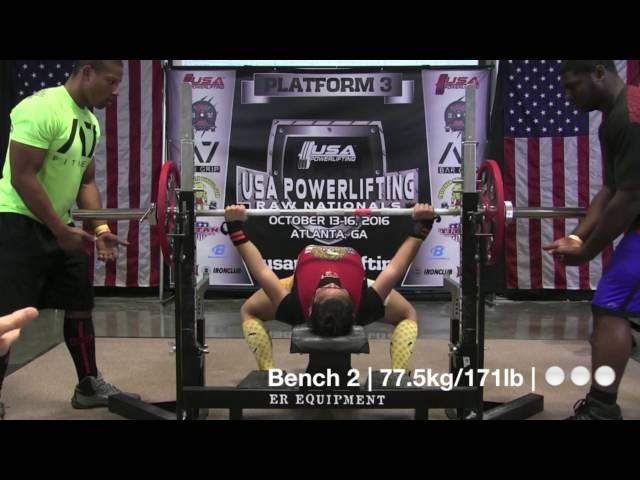 Alice Zheng at USAPL Raw Nationals 2016