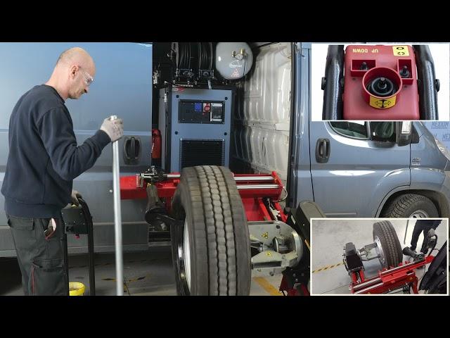 MONDOLFO FERRO - TB124 MOBILE TRUCK TIRE - HOW TO USE