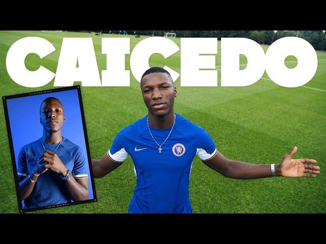 MOISÉS CAICEDO | FIRST INTERVIEW in Blue!  | Chelsea FC