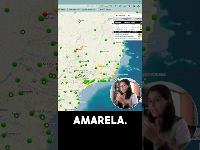 O que significa a bolinha amarela no REDEMET? #shorts #aviaçãogeral