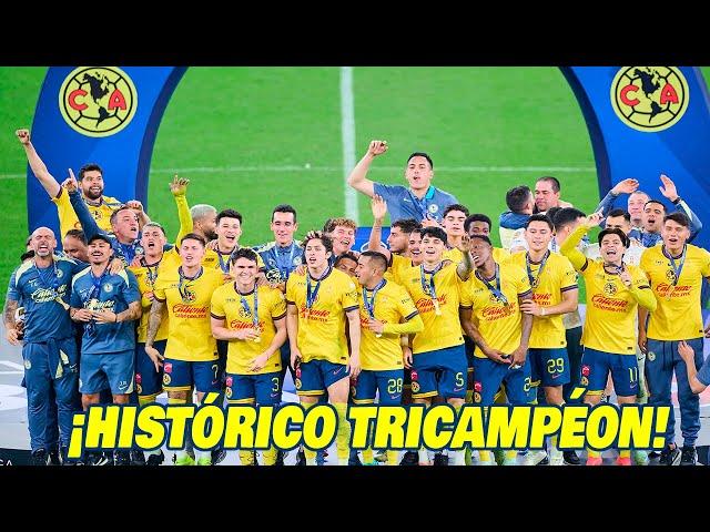 HISTÓRICO AMÉRICA ES TRICAMPEÓN DE LIGA MX APERTURA 2024  PARTIDO IDA EN ZONA FUT