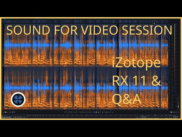 Sound for Video Session — iZotope RX 11 & Q&A