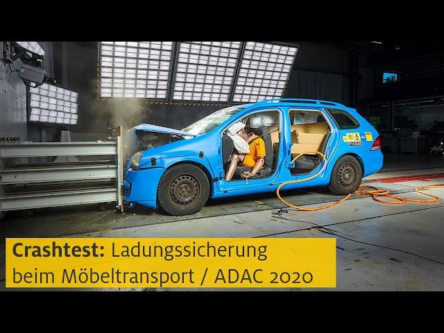 ADAC Crashtest: Ladungssicherung beim Möbeltransport | ADAC