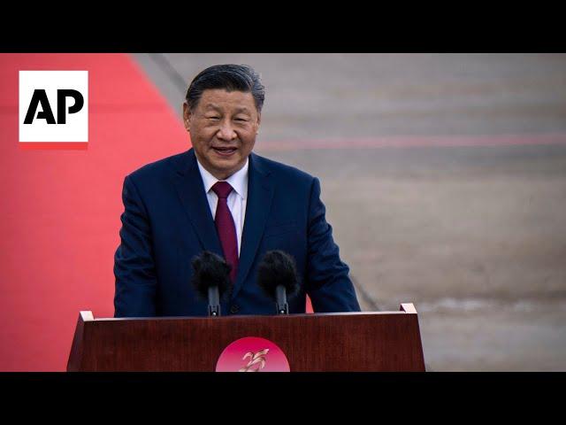 Xi Jinping arrives in Macao to mark 25 years since city returned to China