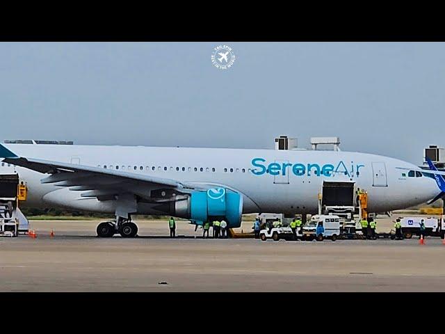 Serene Air A330 Fly dubai B737 Airblue A320 Airsial A320 PIA A320 at Karachi Airport