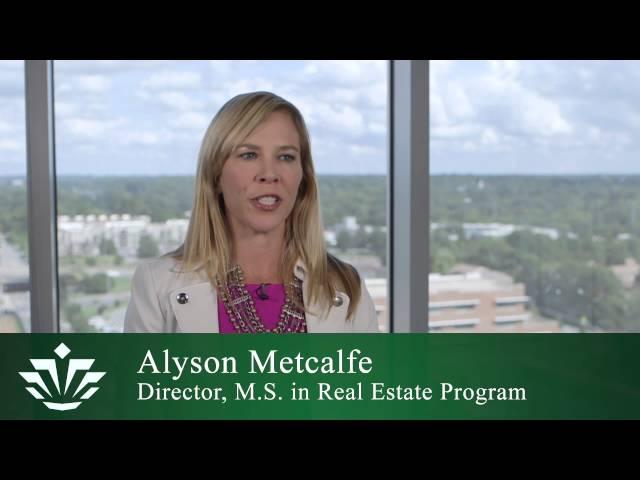 Alyson Metcalfe, M.S. in Real Estate Director, on Giving Students Meaningful Industry Connections