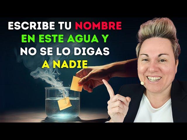 ¡No lo creerás! Pon tu nombre en Agua Mística y atrae suerte y abundancia | Sonia Vivas