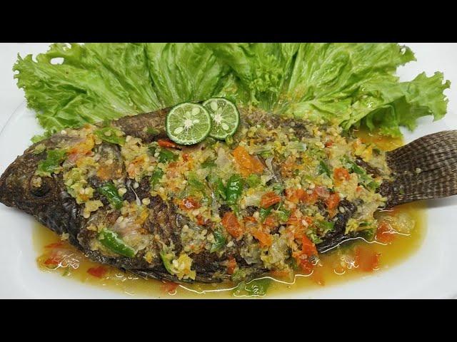 RESEP COBEK IKAN NILA pasti ketagihan makan ini menu favorit resto sunda