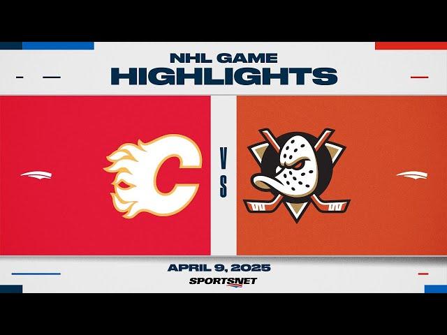NHL Highlights | Flames vs. Ducks - April 9, 2025