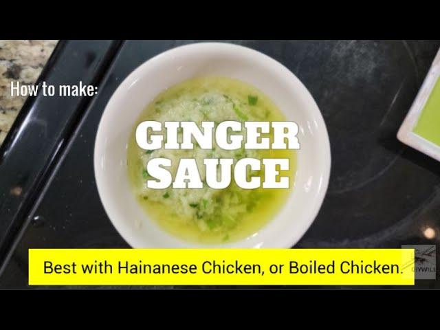 How to make Ginger Sauce for Hainanese Chicken Rice