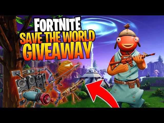  LIVE - Fortnite SAVE THE WORLD Giveaway | FREE LOOT | ALL TYPES | STW