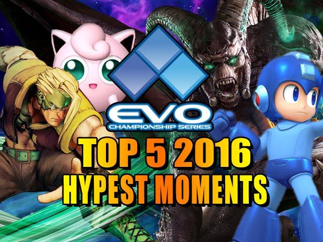 EVOLUTION 2016 - TOP 5 HYPE MOMENTS (Fighting Game World Championship)