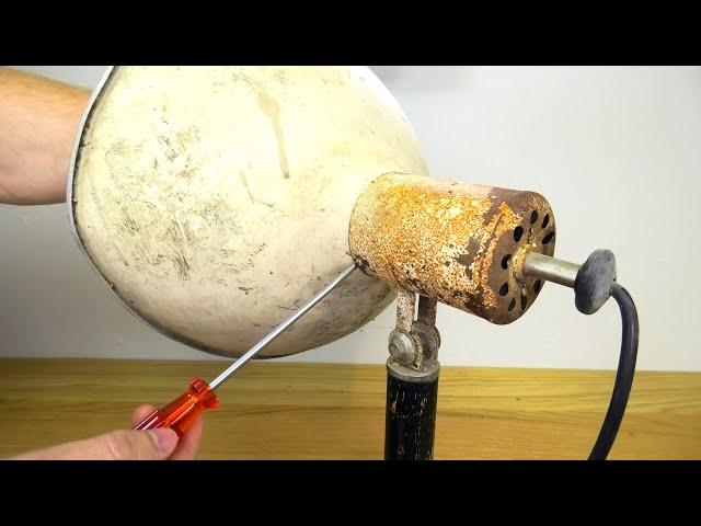 Restoring a Dented Reflector from Antique Desk Lamp