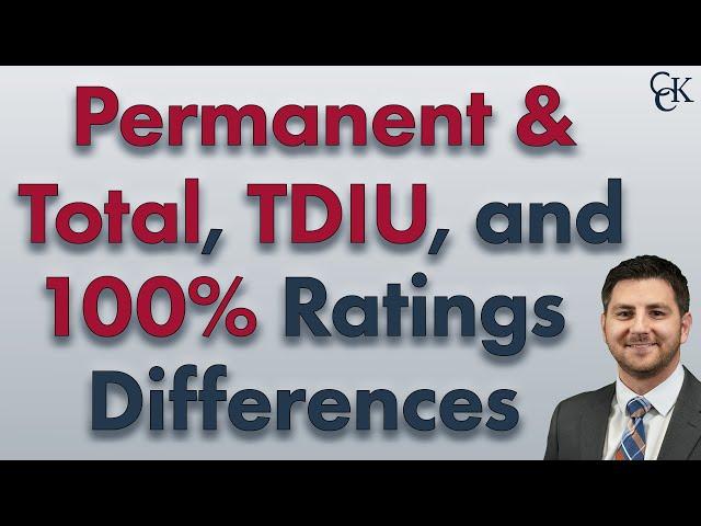 TDIU vs 100% vs Permanent and Total VA Rating: What's the Difference?