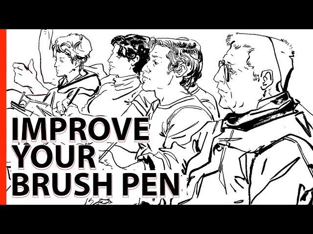 LEVEL UP your BRUSH PEN DRAWINGS with these TIPS