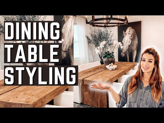 RECTANGULAR DINING TABLE DECOR || STYLING IDEAS || MODERN FARM || PART 1 || 2022