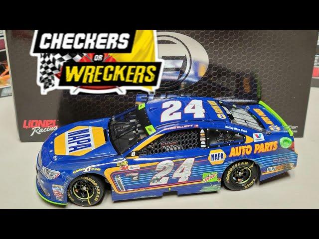 Checkers or Wreckers: 2017 Chase Elliott Martinsville Wreck 1/24 Elite Diecast Review