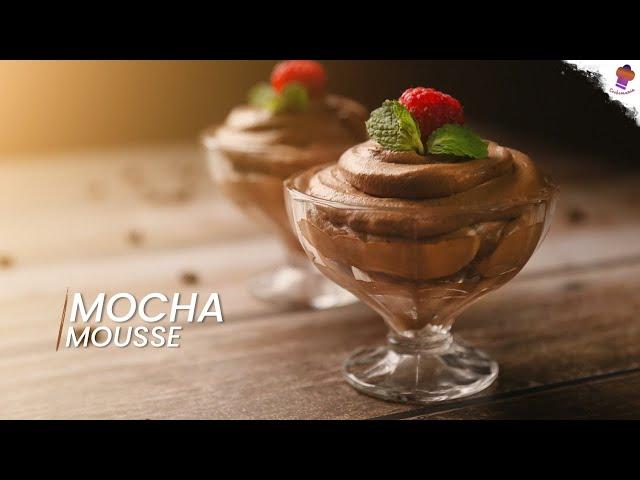 Mocha Mousse | Chocolate Coffee Dessert | No-Bake Eggless Recipe @Cookomania