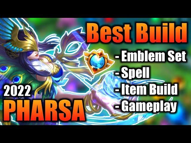 PHARSA BEST BUILD 2022 | TOP 1 GLOBAL PHARSA BUILD | PHARSA - MOBILE LEGENDS | MLBB